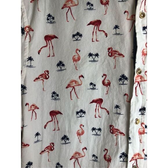 Lee Regular Fit Flamingo Palm Tree Button Down size M - Picture 5 of 10